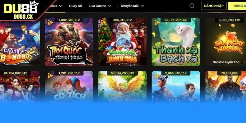 “Bỏ túi” các tựa game hấp dẫn nên trải nghiệm khi đến với nổ hũ DU88