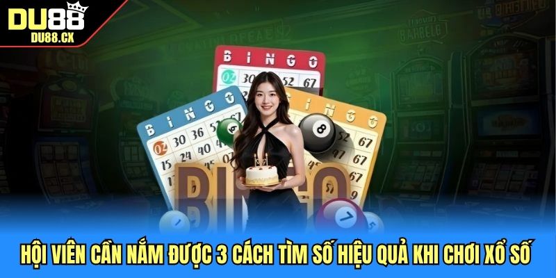 Hội viên cần nắm được 3 cách tìm số hiệu quả khi chơi xổ số DU88